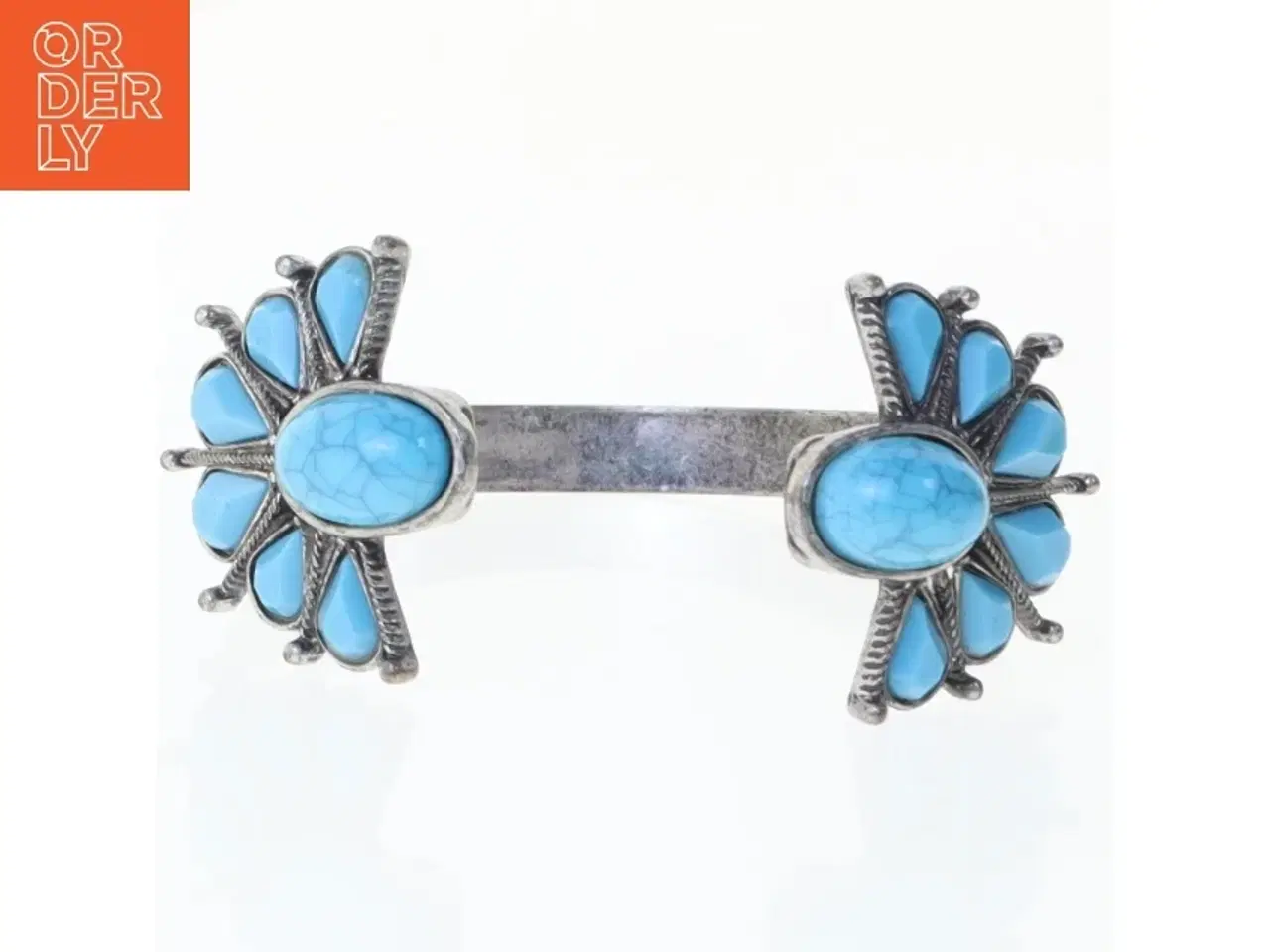 Billede 2 - Armring med turkiser (str. Ø 6,5 cm)