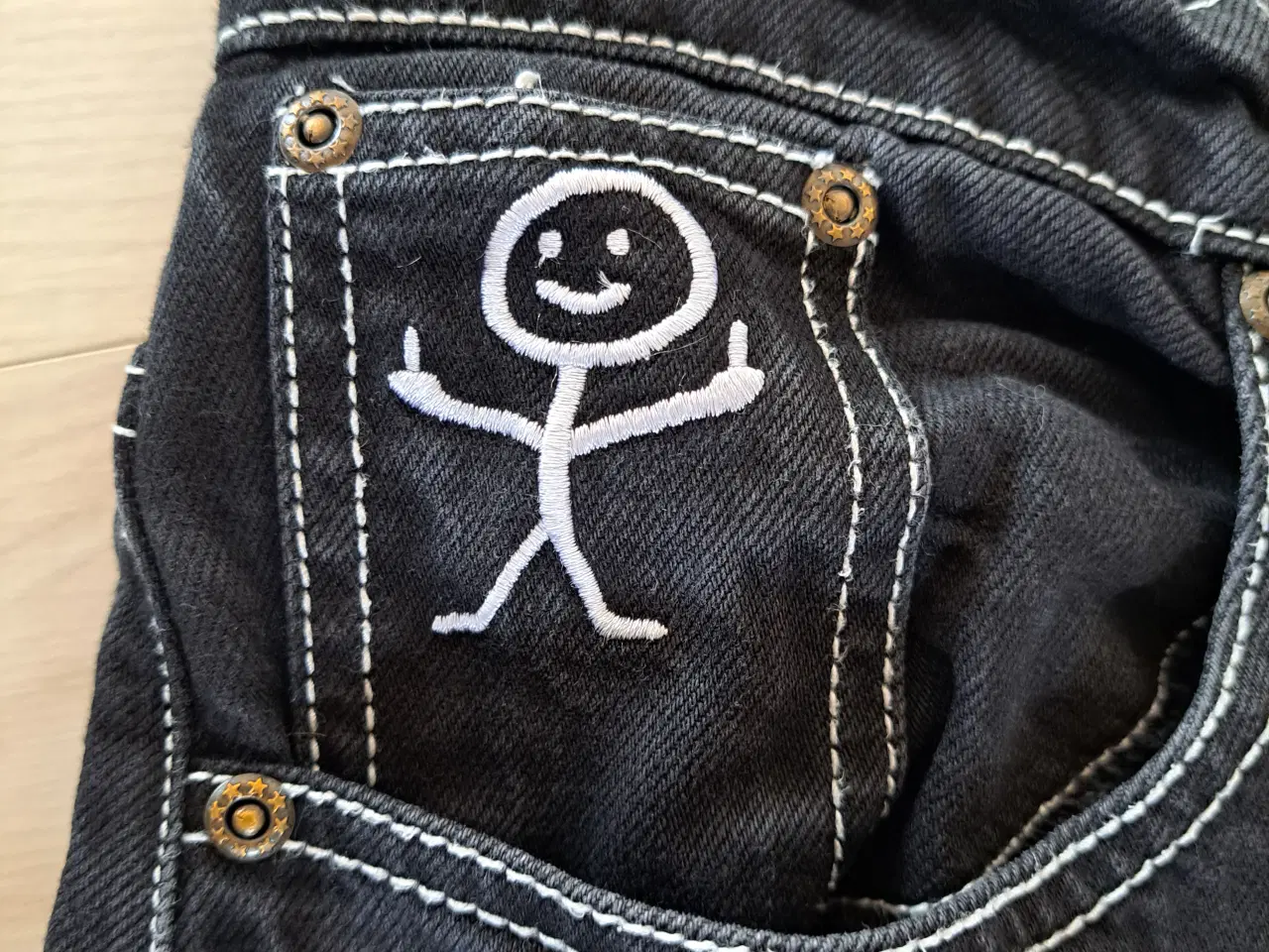 Billede 1 - Bsat baggy denim jeans