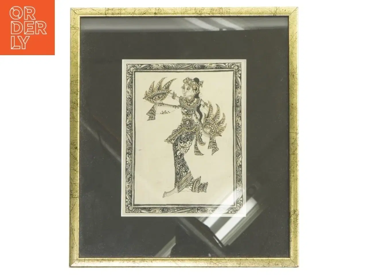 Billede 1 - Indrammet kunsttryk (str. 27,5 x 24 x 1,5 cm)
