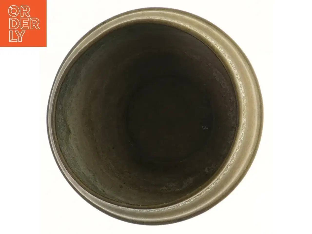 Billede 2 - Dekorativ messing vase (str. Ø 12x13 cm)