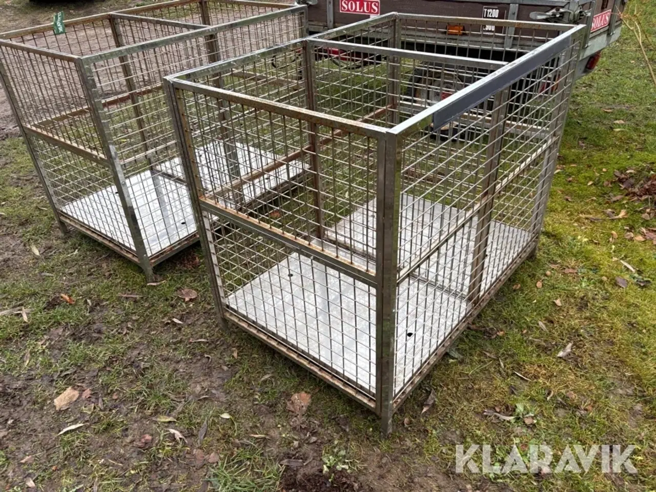 Billede 4 - Trådbur/pallekasse i stål 2 styk