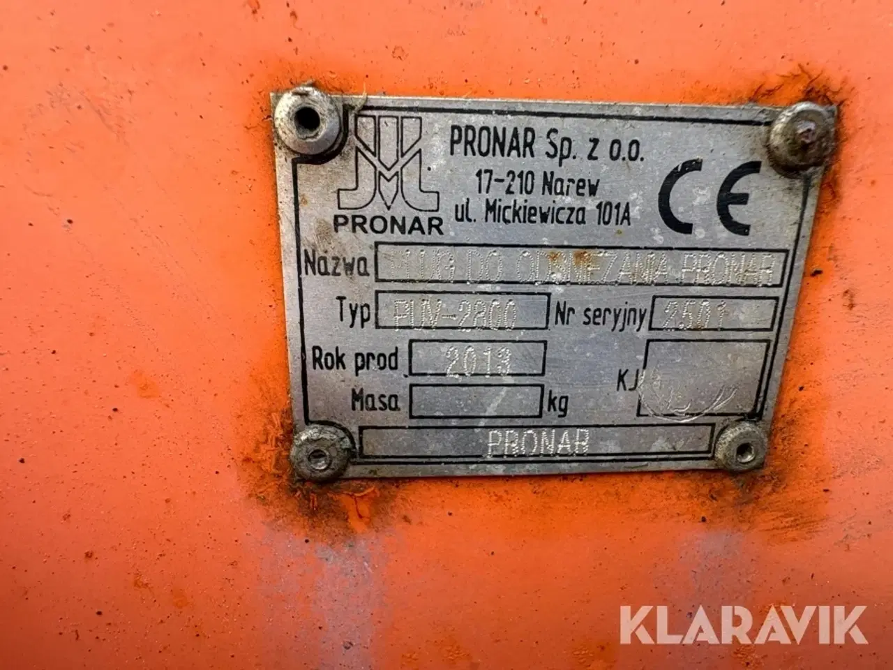 Billede 5 - V-plov Pronar PUV-2800