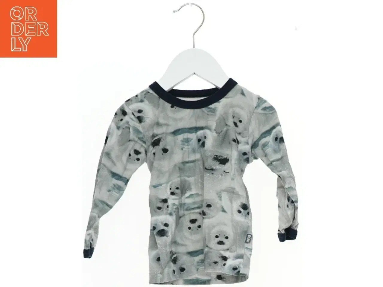 Billede 1 - Langærmet bluse med sælprint fra 808 (str. 80)