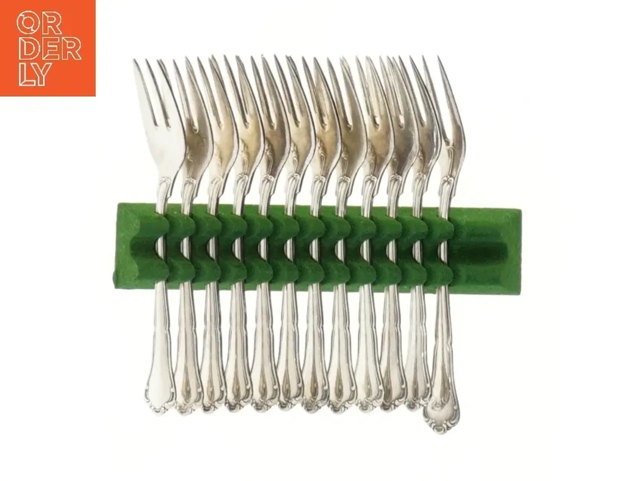 Billede 1 - Sæt af sølv dessertgafler (str. 14 cm, 12 styk cm)