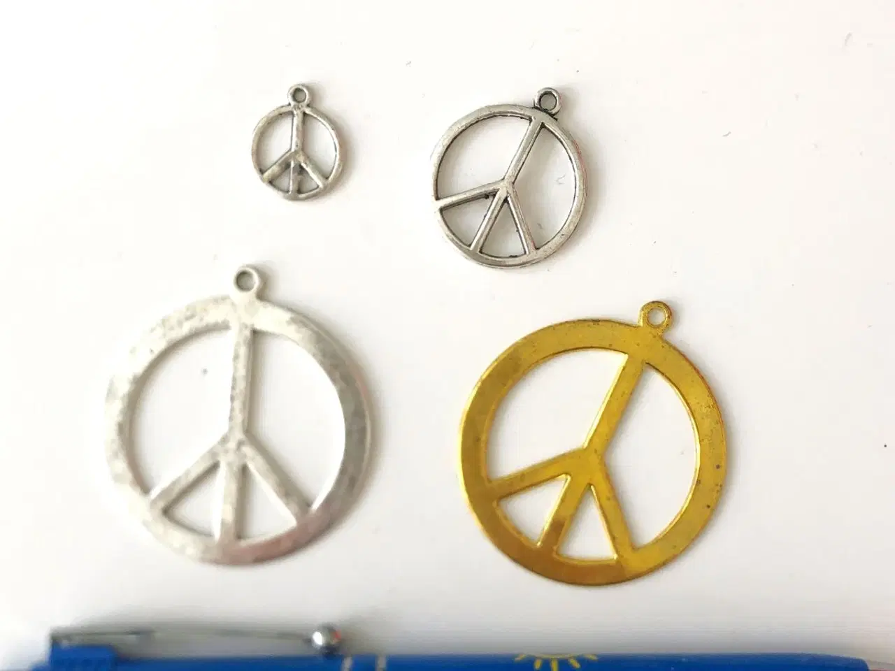Billede 6 - Peacetegn til din halskæde. Stort vedhæng.
