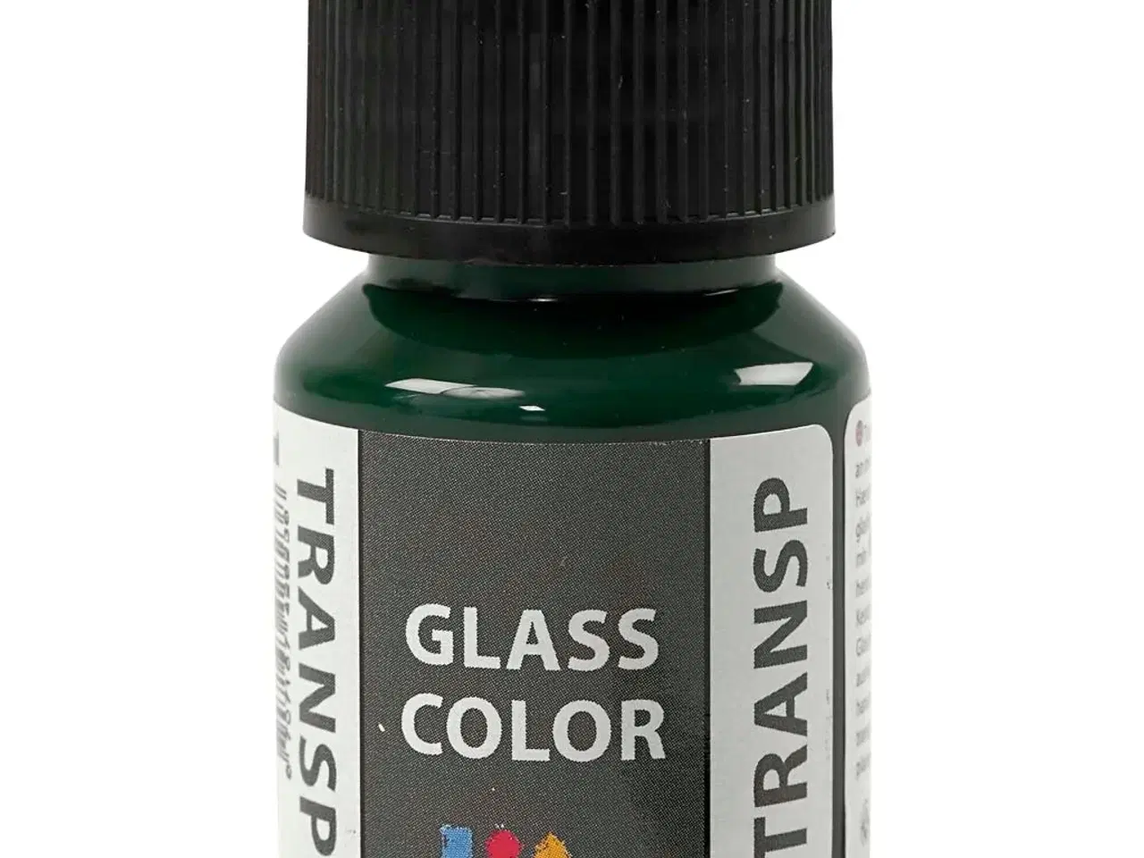 Billede 1 - Brilliantgrøn Glasfarve - 30ml Vandbaseret Maling