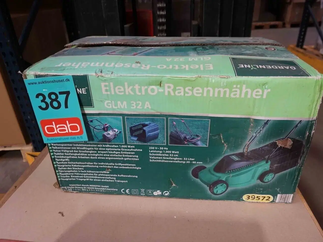 Billede 2 - Gardenline elektrisk græsslåmaskine (MOMSFRI)