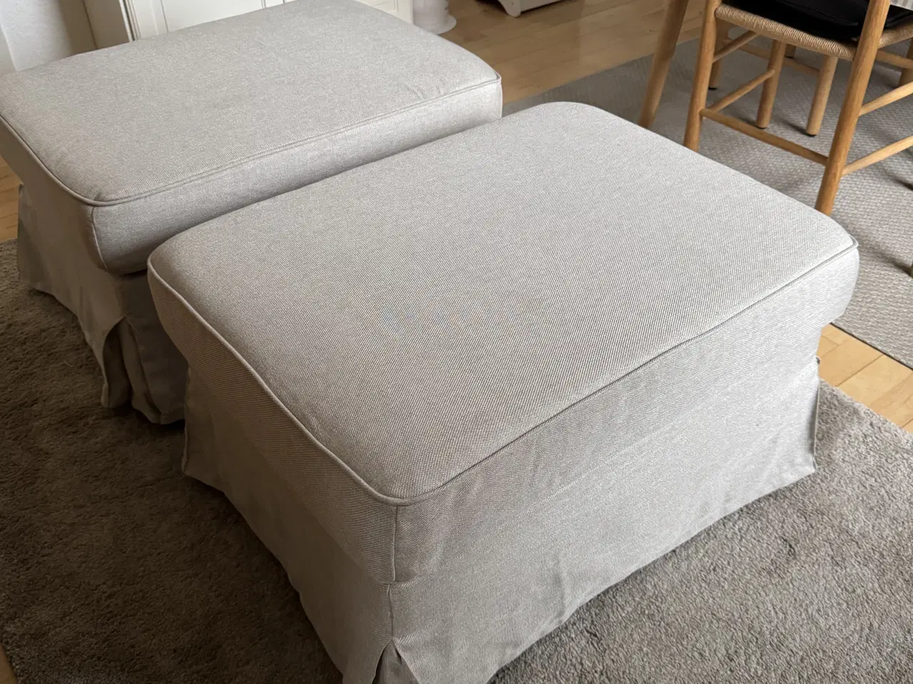 Billede 1 - Ektorp puf i lys beige