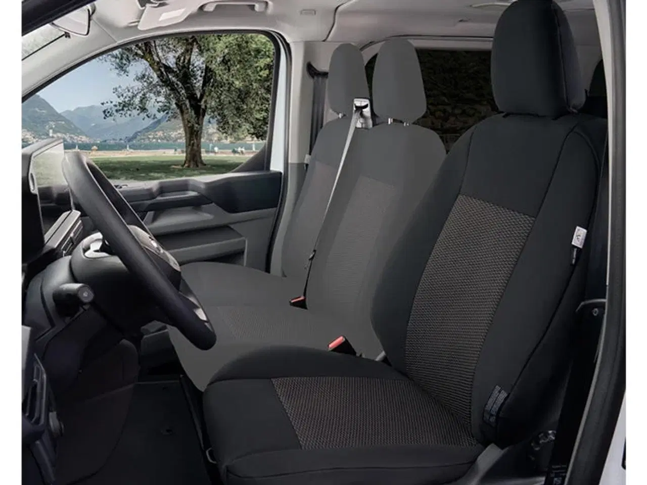 Billede 1 - Sædeovertræk førerside u/armlæn - Transit Custom, 2024-