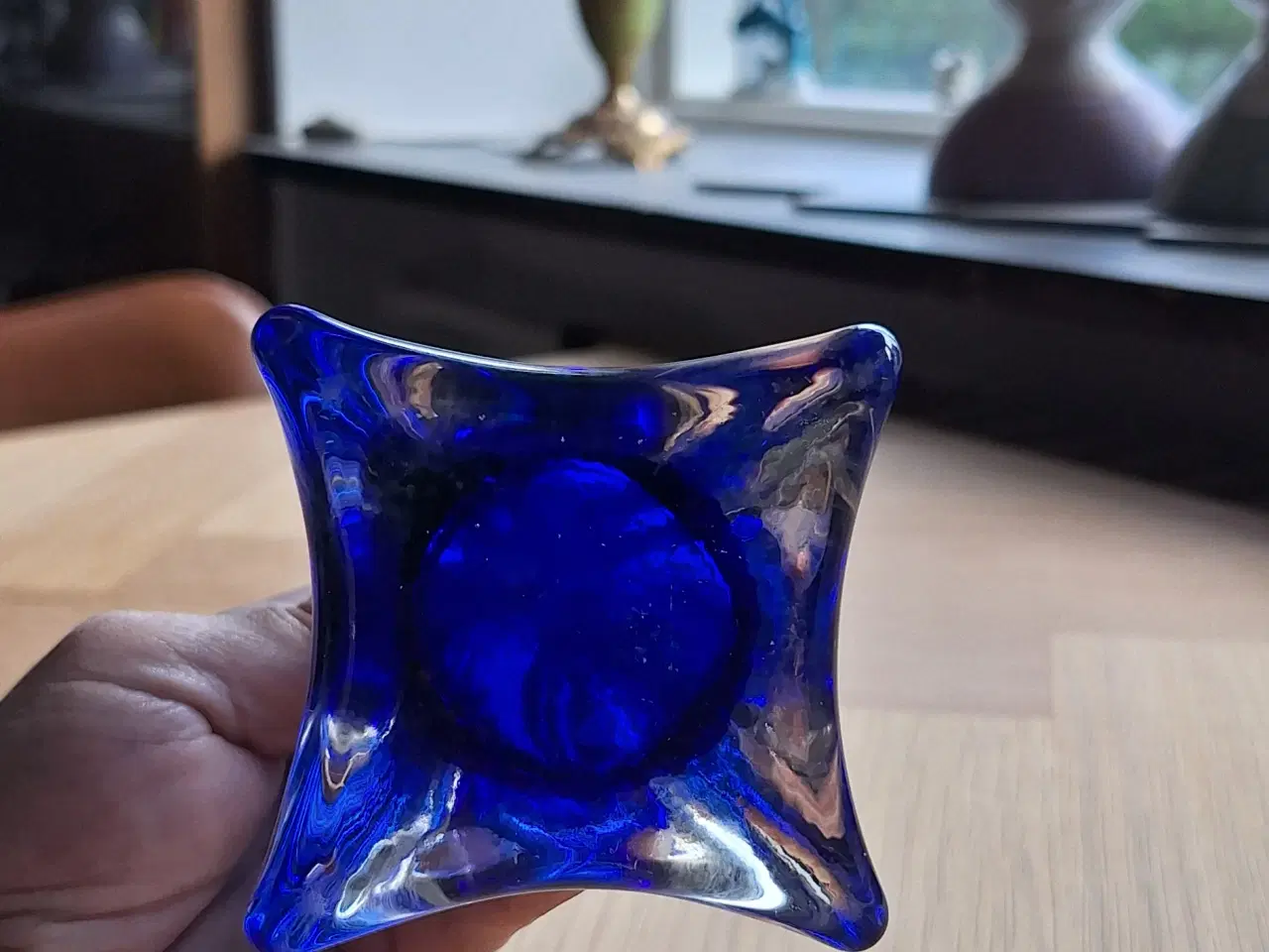 Billede 3 - Blå Murano vase