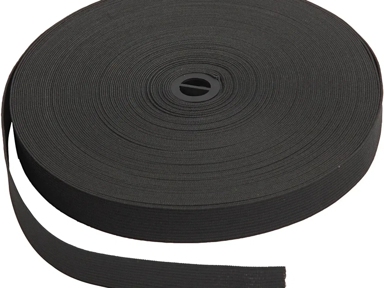 Billede 1 - Holdbart sort elastikbånd 20 mm x 25 m