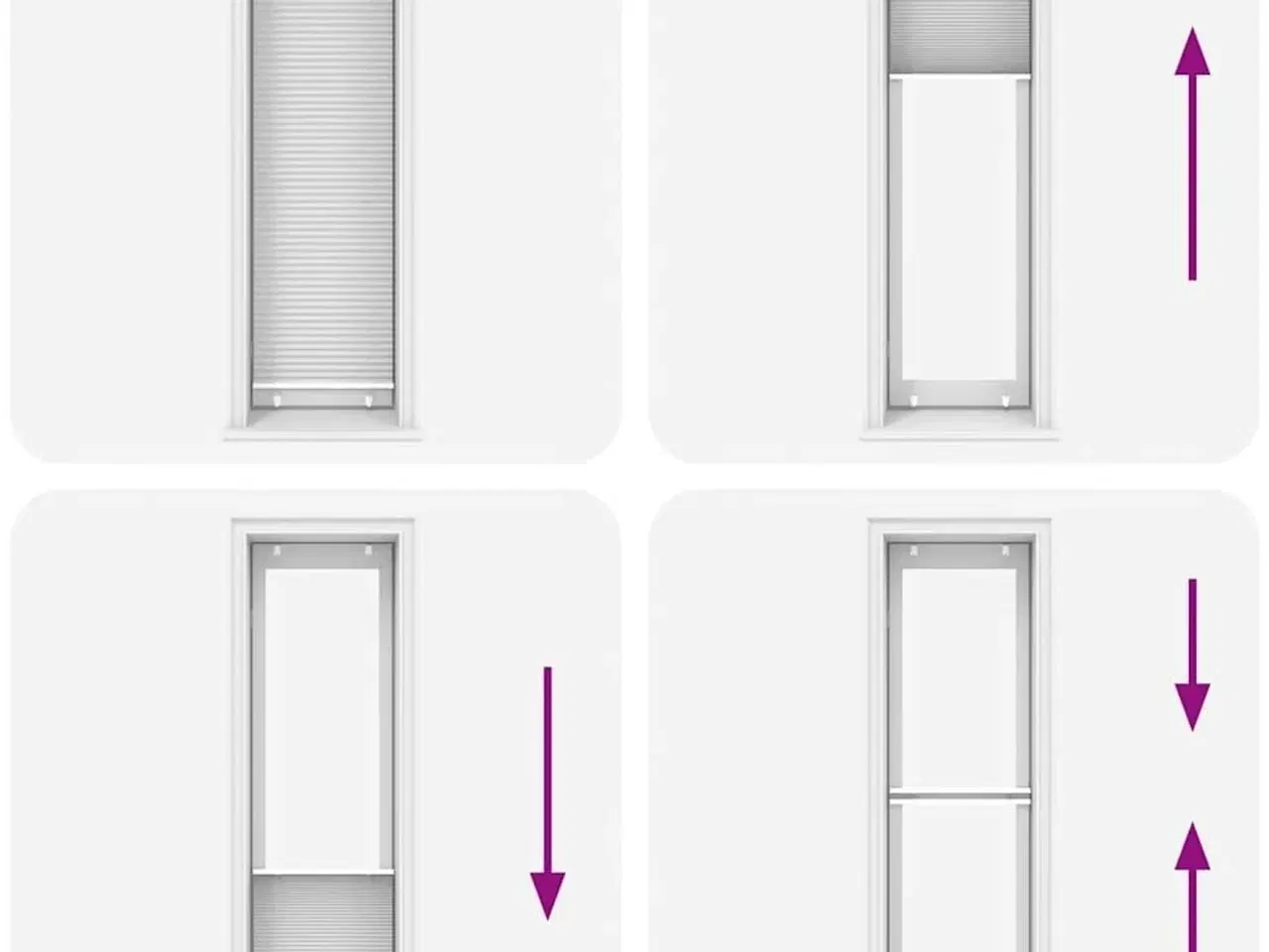 Billede 7 - Plisségardin Hvid 55x200 cm Stofbredde 54,4 cm Polyester