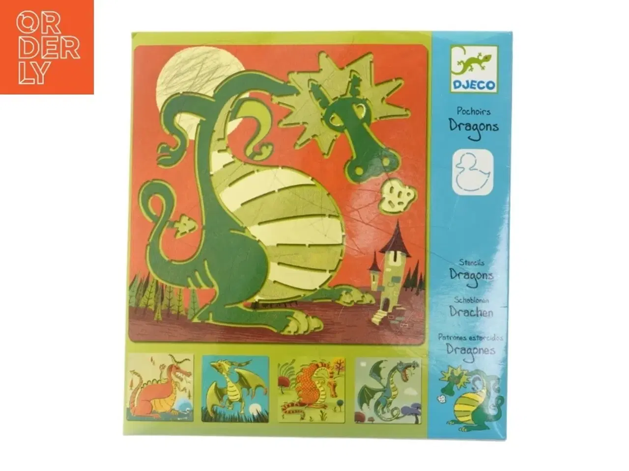 Billede 1 - Dragons skabeloner fra Djeco (str. 3 styk)