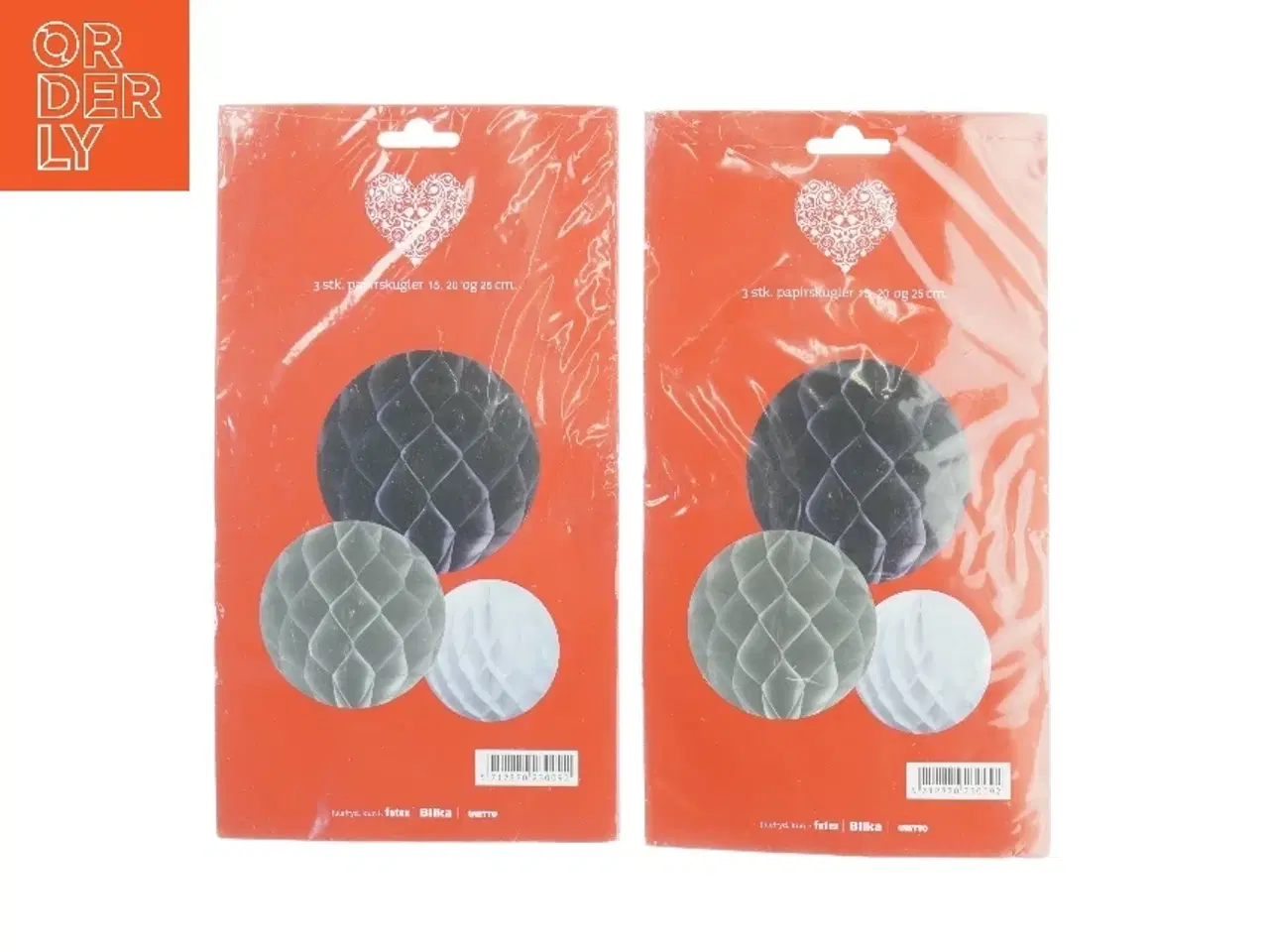 Billede 1 - Papirskugler til dekoration (str. 15 cm, 20 cm, 25 cm)