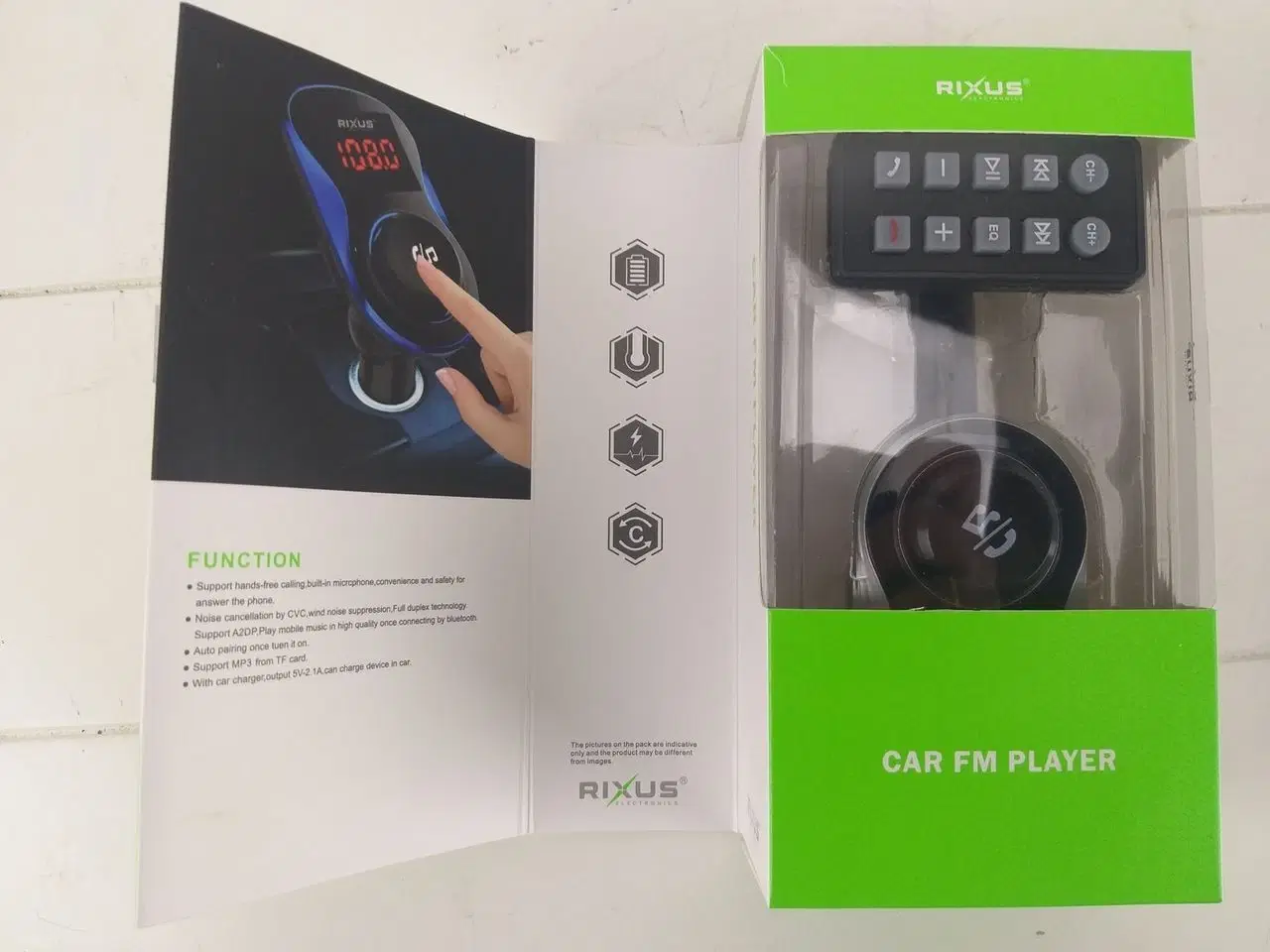 Billede 2 - Rixus Bluetooth Car FM-afspiller RX-BT78
