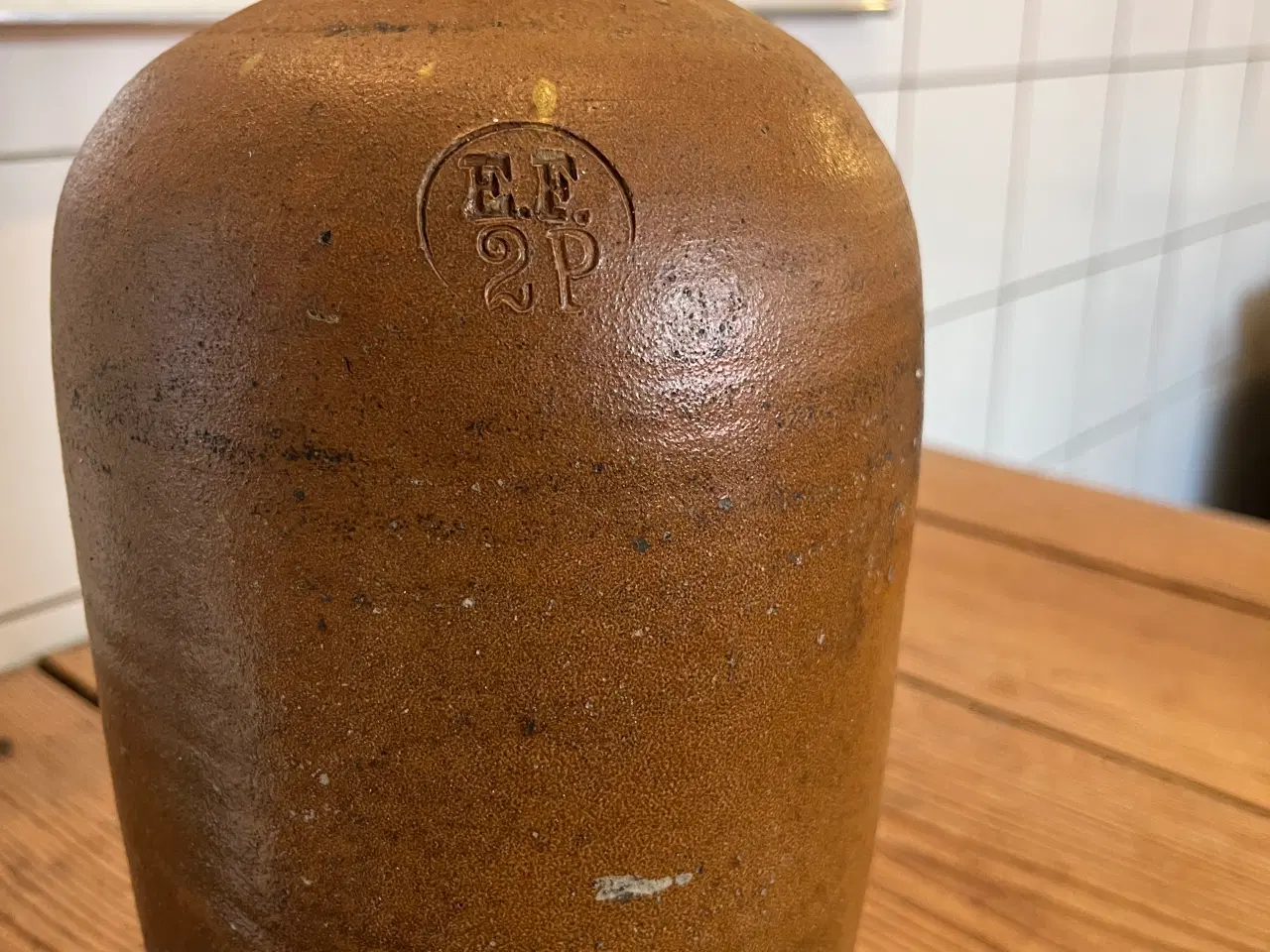 Billede 2 - Lertøjsfade og brændevinsdunk