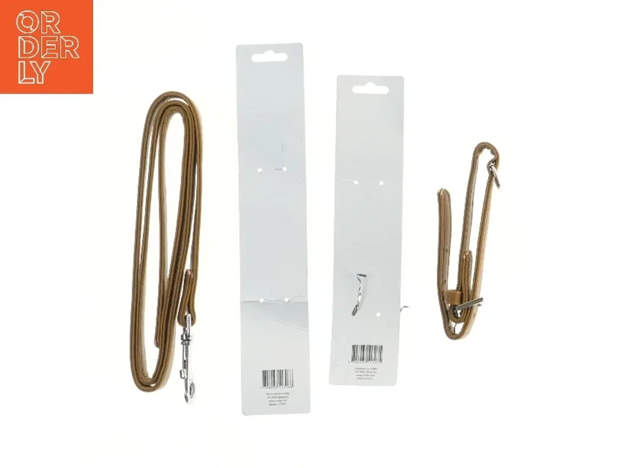 Billede 2 - Brunt hundesnor og halsbånd sæt fra X-Mile (str. 120 og 30-40 cm)