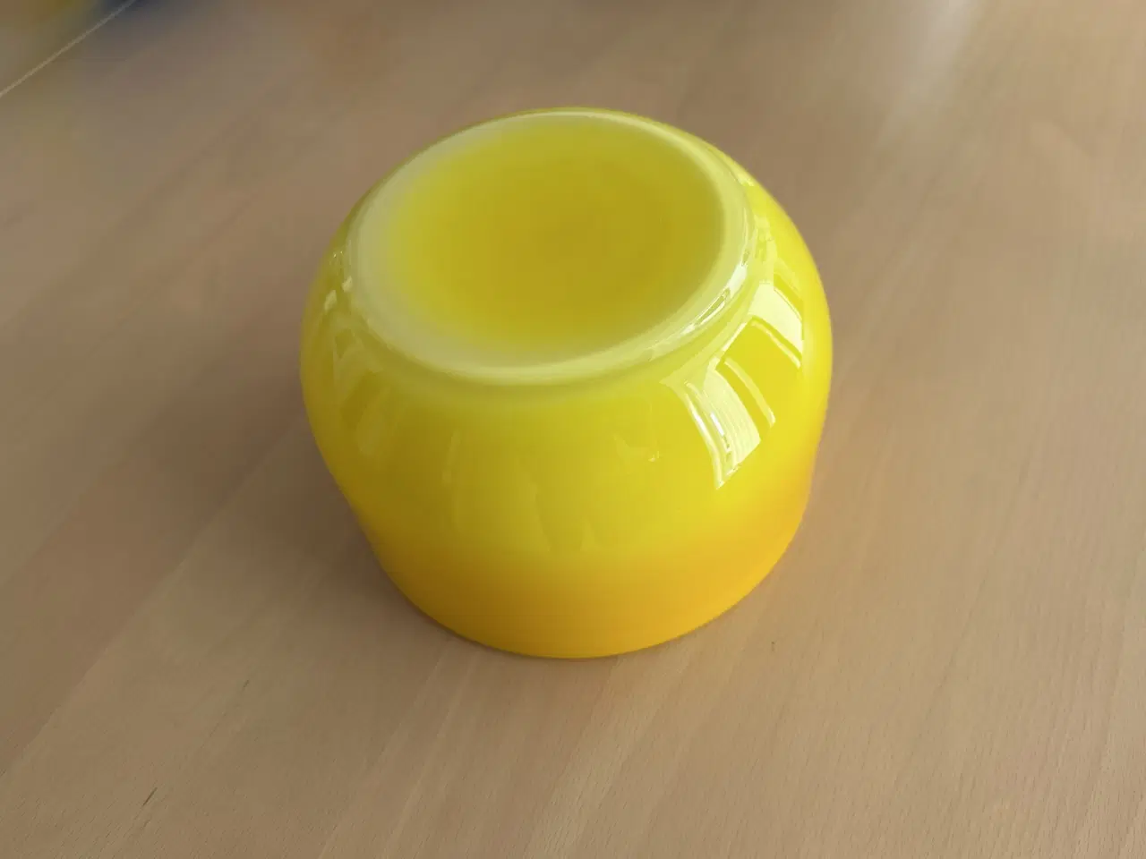 Billede 5 - Unik Holmegaard Palet Rund skål i tofarvet gul