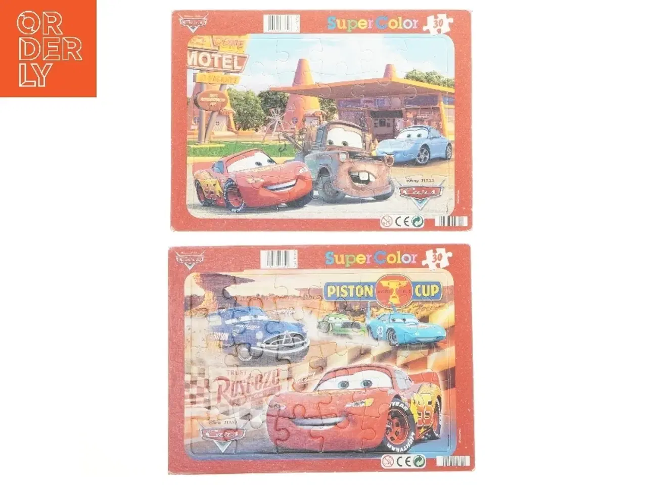Billede 1 - Disney Cars puslespil: 2 stk 30 brikker fra Disney (str. 2 stk 30 brikker 30,5x22,5 cm)