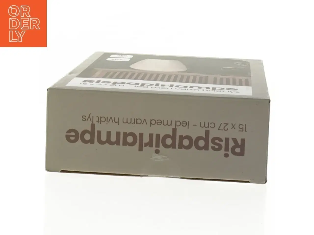 Billede 3 - Rispapirlampe med LED lys (str. 15x27 cm)