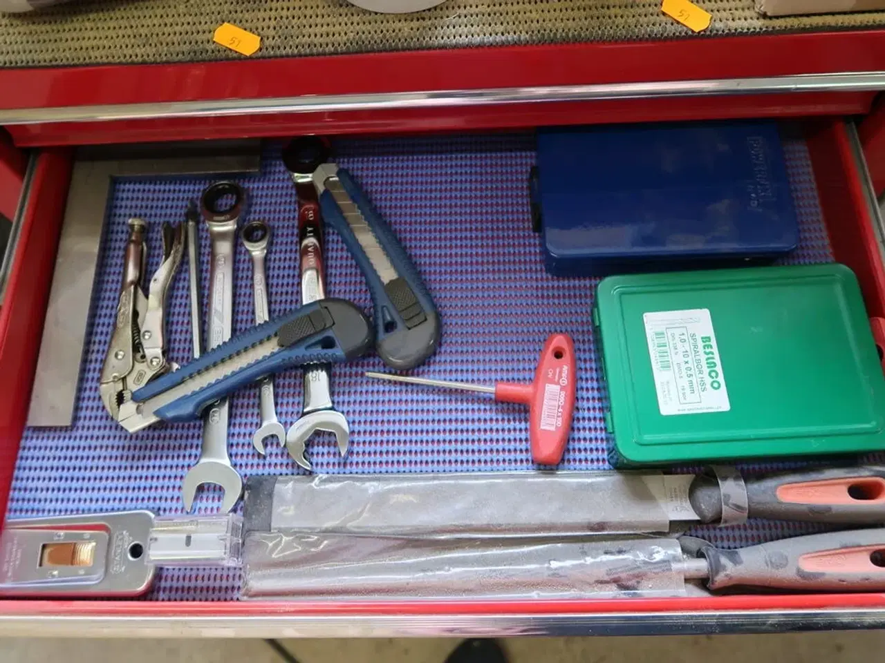 Billede 4 - Værktøjsvogn med div. Værktøj m.m.