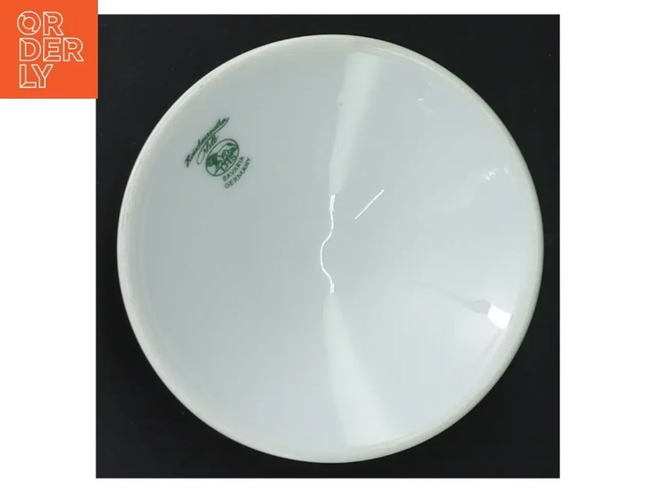 Billede 3 - Lysestage i porcelæn med rosemotiv fra Hutschenreuther (str. Ø 9 cm)