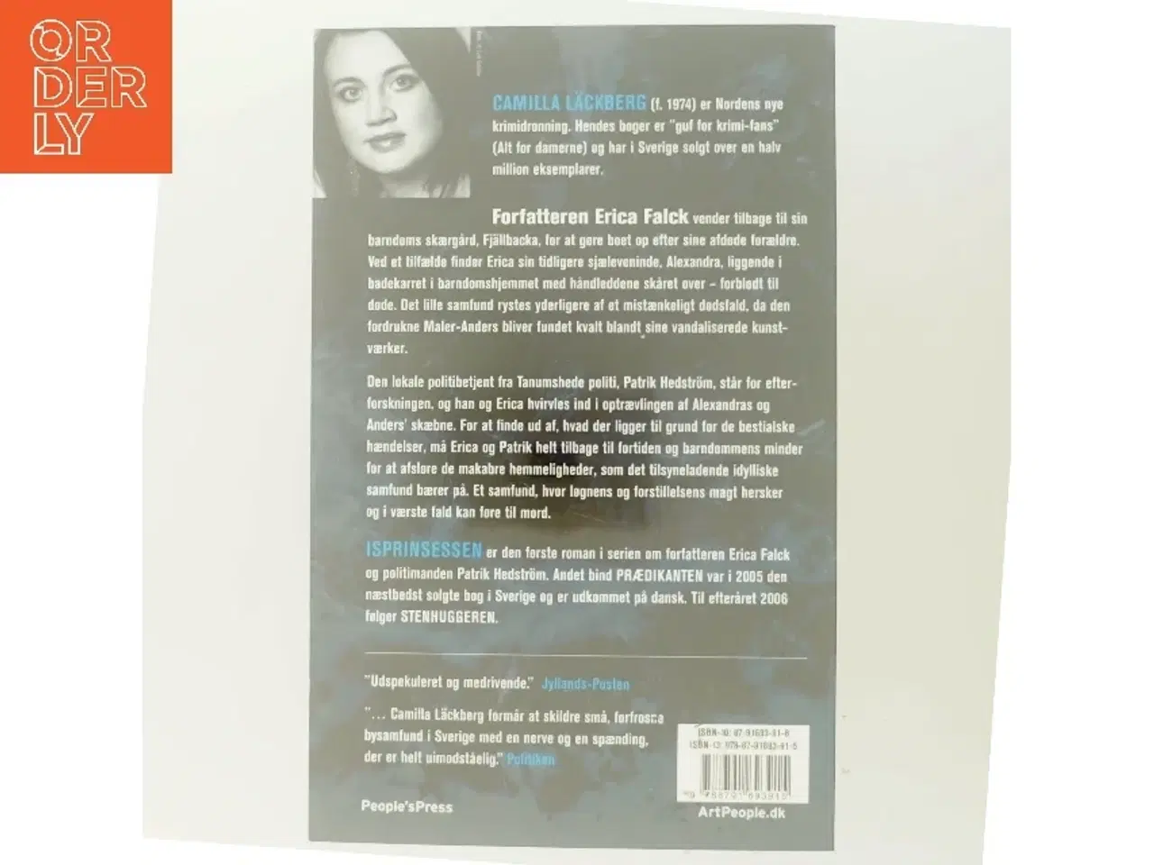 Billede 3 - Isprinsessen : kriminalroman af Camilla Läckberg (Bog)
