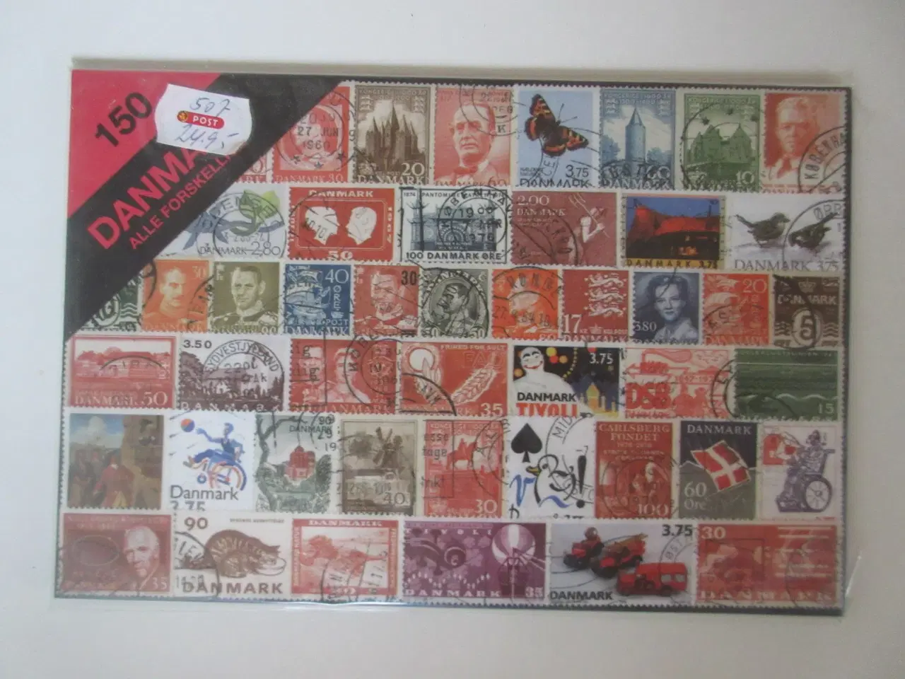 Billede 1 - Danmark 150 forskellige frimærker