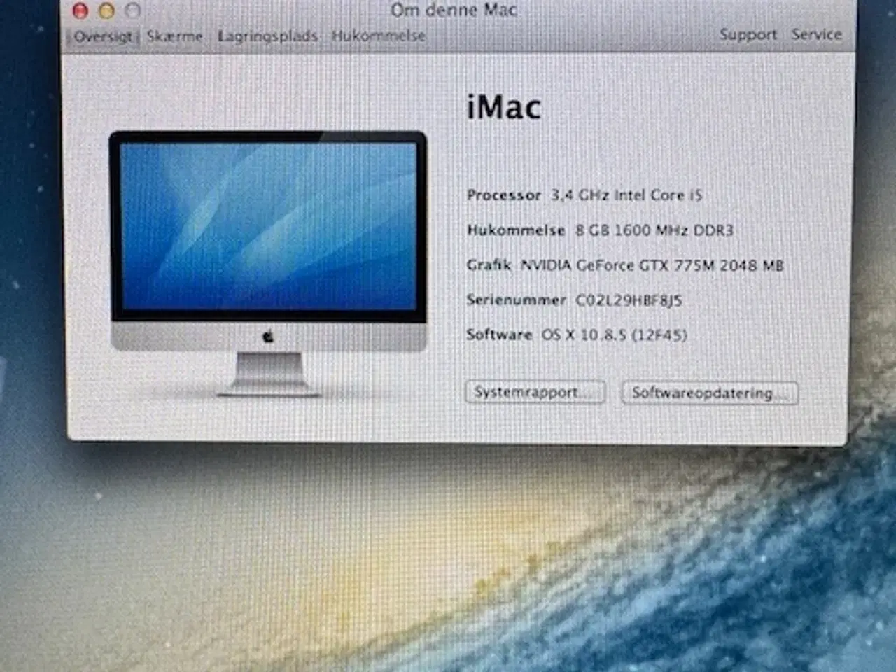Billede 3 - Apple iMac 27" 2011 Desktop Computer 