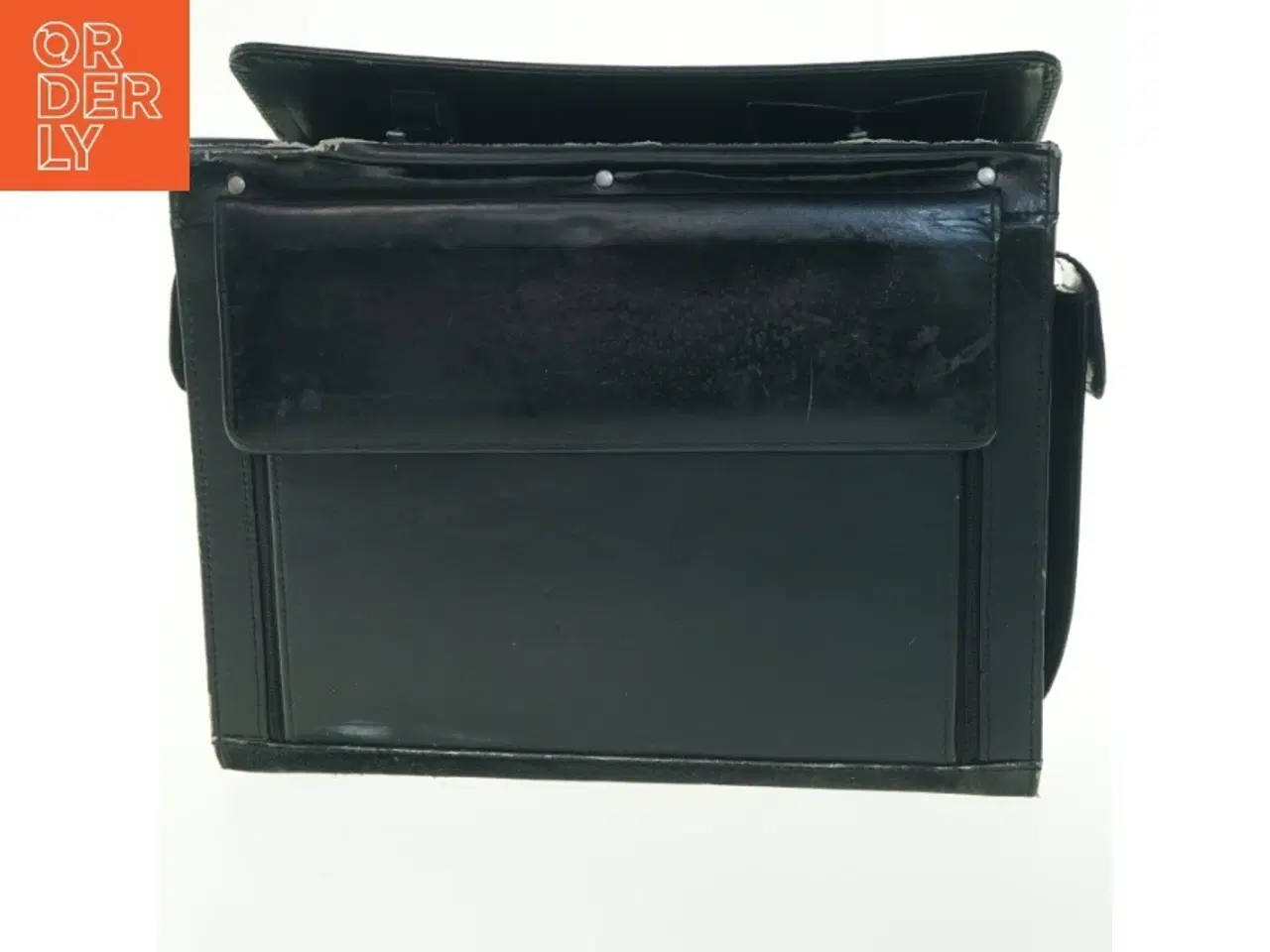 Billede 1 - Sort dokumentmappe med lås (str. 47x34 cm)