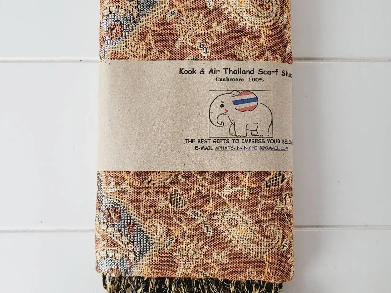 Billede 1 - ⭐️- Elegant og Blødt Pashmina Tørklæde - UBRUGT