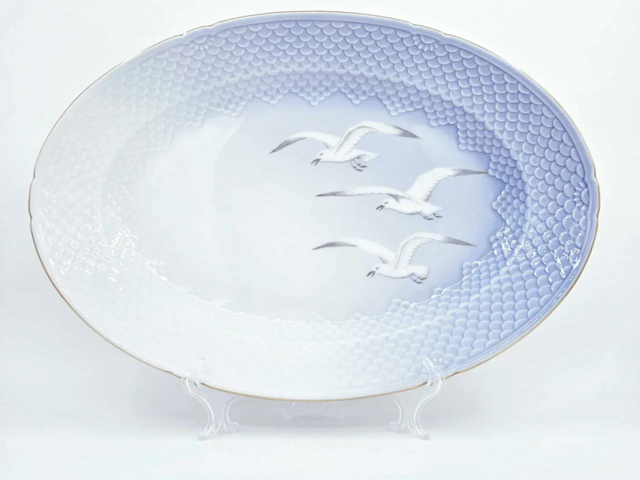 Billede 6 - Mågestel stort ovalt fad 1 sortering Porcelæn 