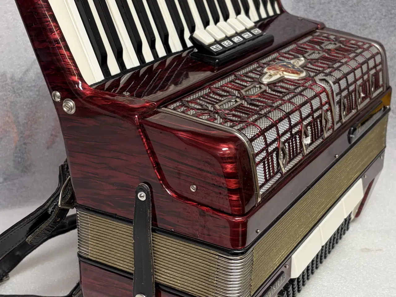 Billede 8 - 🎵 Barcarole flot rød højglans tangent-harmonika