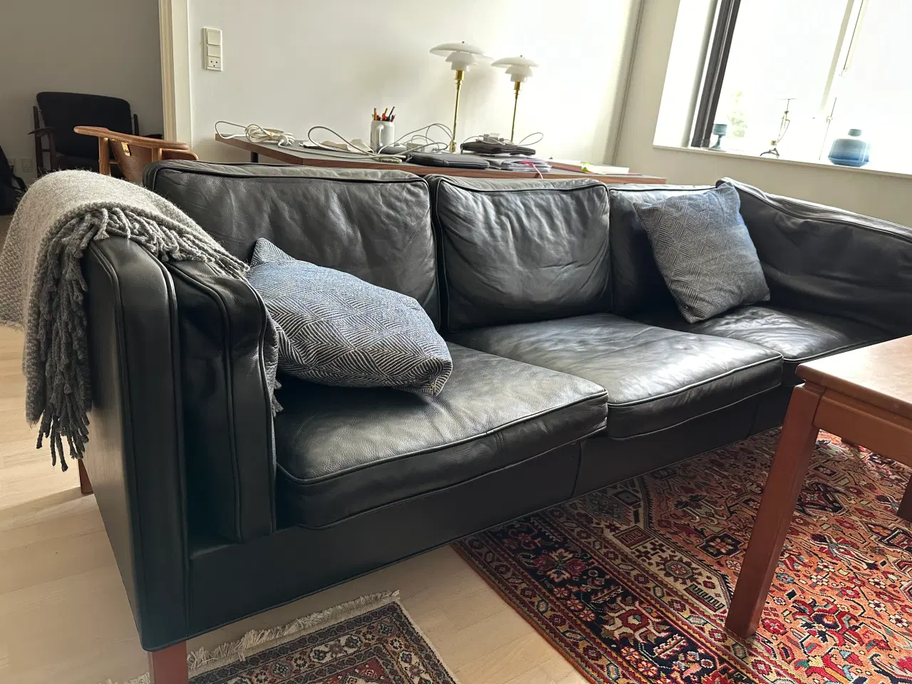 Billede 5 - Grandt lædersofa , 220 cm 