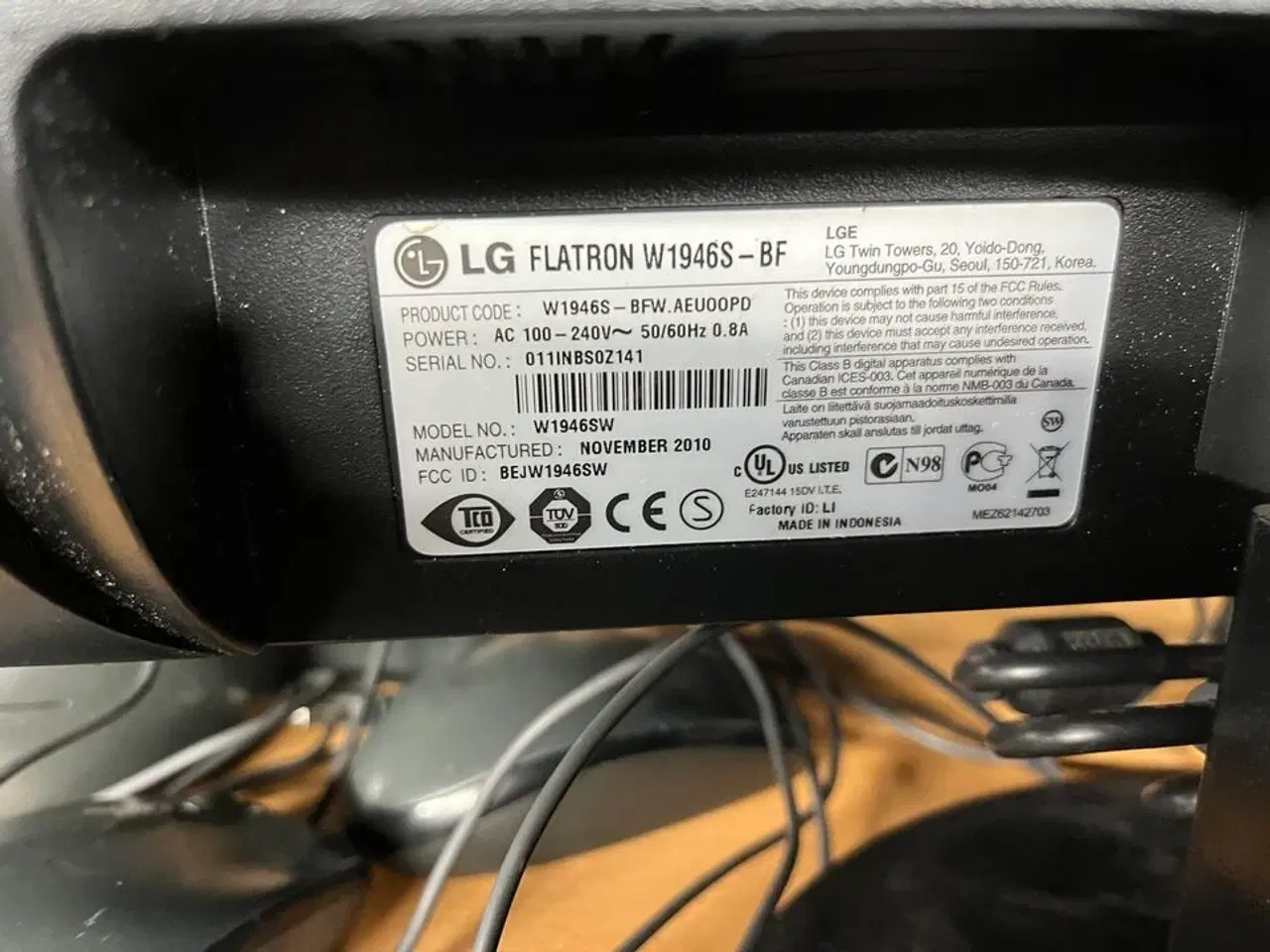 Billede 3 - 4 stk. 19" PC skærme LG  W1946S inkl. NComputing enhed