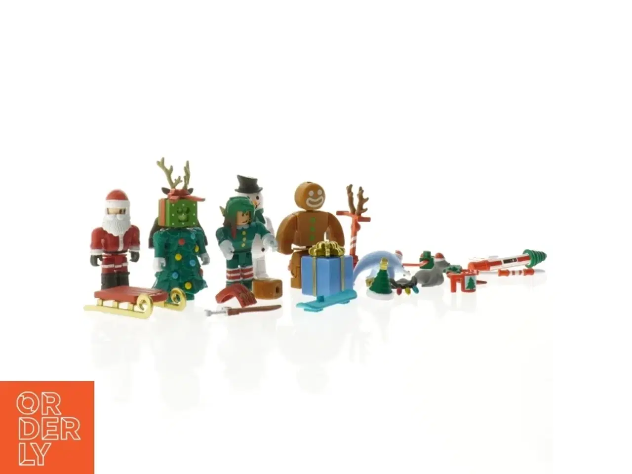 Billede 4 - Blandede Roblox Julefigurer med tilbehør (str. 8 cm)