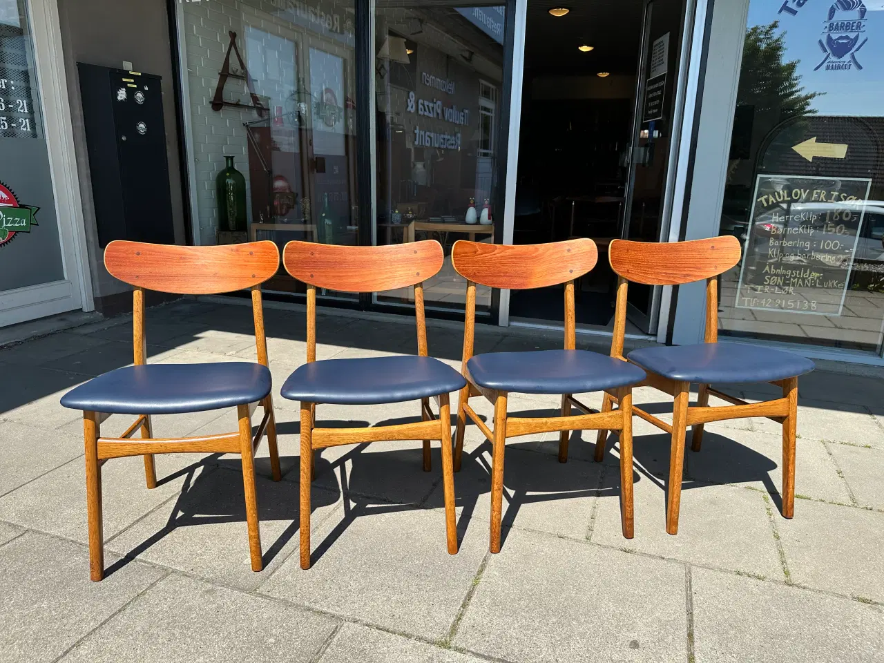 Billede 1 - 4 stk. nyrestaurerede retro spisebordsstole 