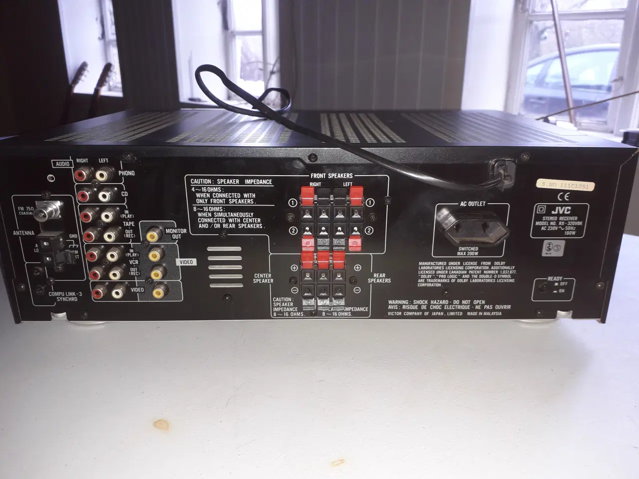 Billede 2 - JVC RX-320v forstærker