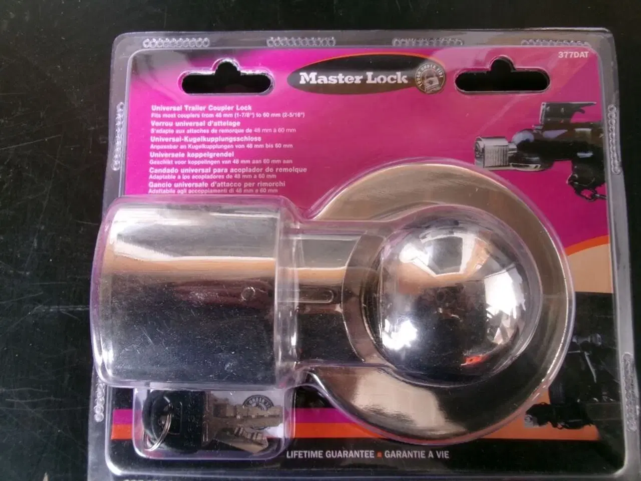 Billede 1 - Trailerkoblingslås MASTER LOCK 377 DAT