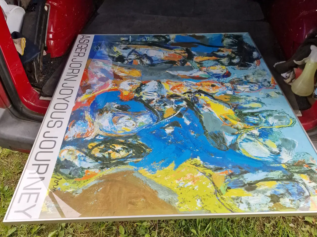 Billede 1 - ASGER JORN print i metalskifteramme med glasfront 