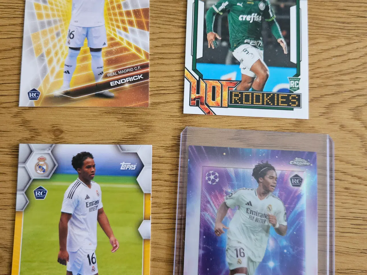 Billede 1 - Fodboldkort  Endrick 4 stk  Alle Rookie Card