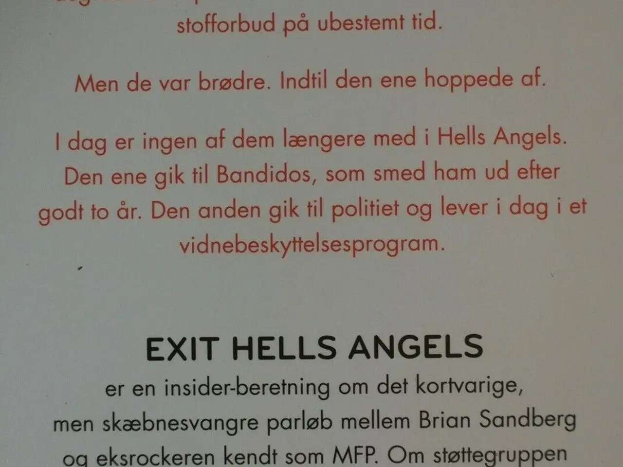 Billede 3 - exit hells angels, af søren baastrup, emne: histor