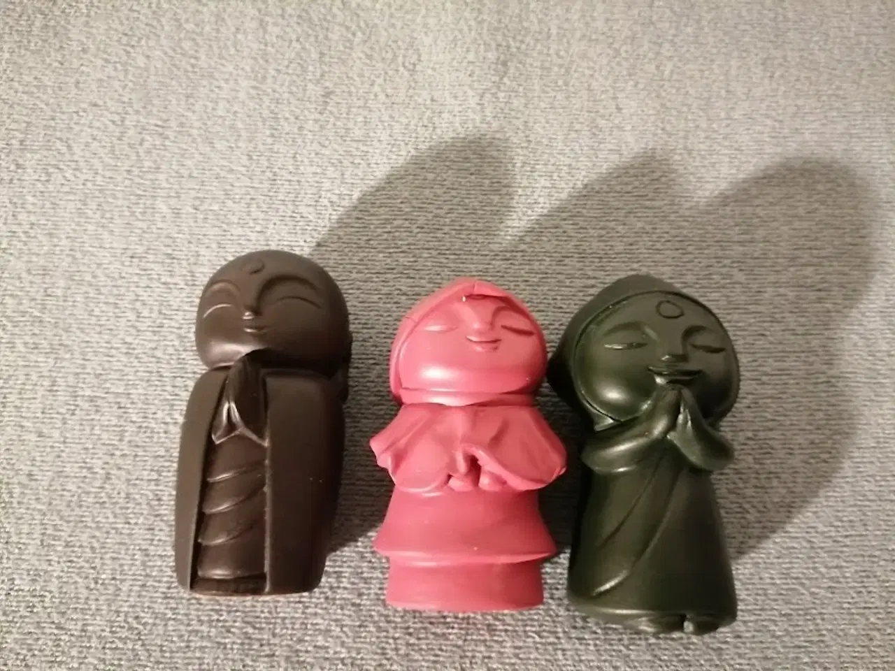 Billede 2 - 3 Smukke Japanske Praying Jizo Figurer