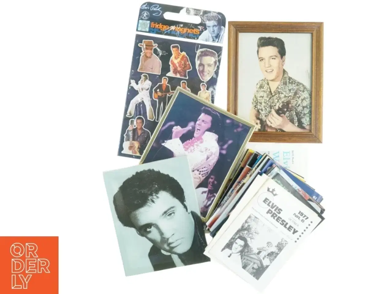 Billede 1 - Elvis Presley samling (str. Brun ramme 28 x 22 cm)
