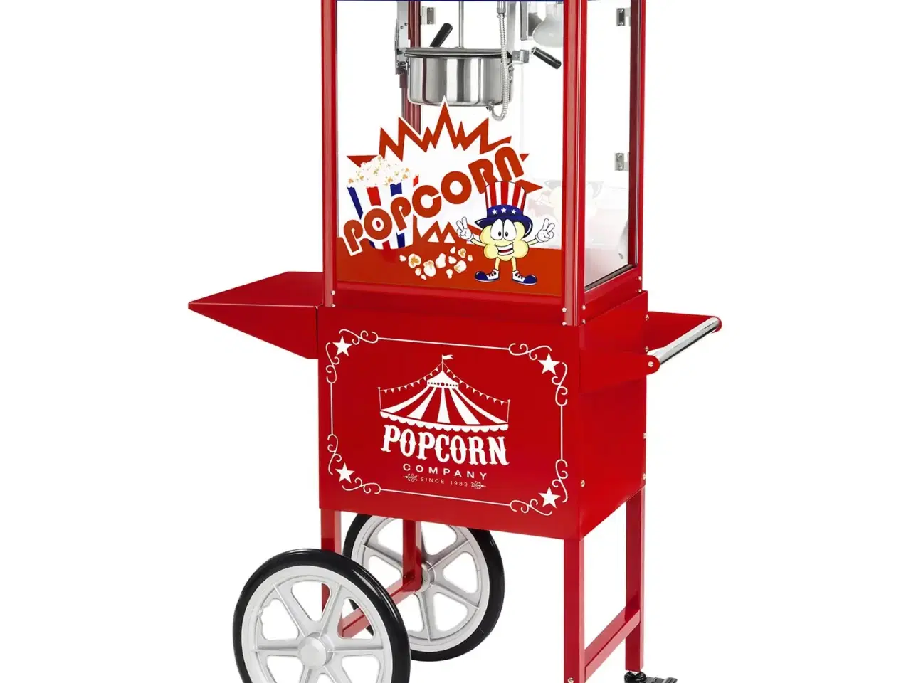 Billede 1 -  Popcornmaskine med vogn USA 88 L – 1600 W – rød