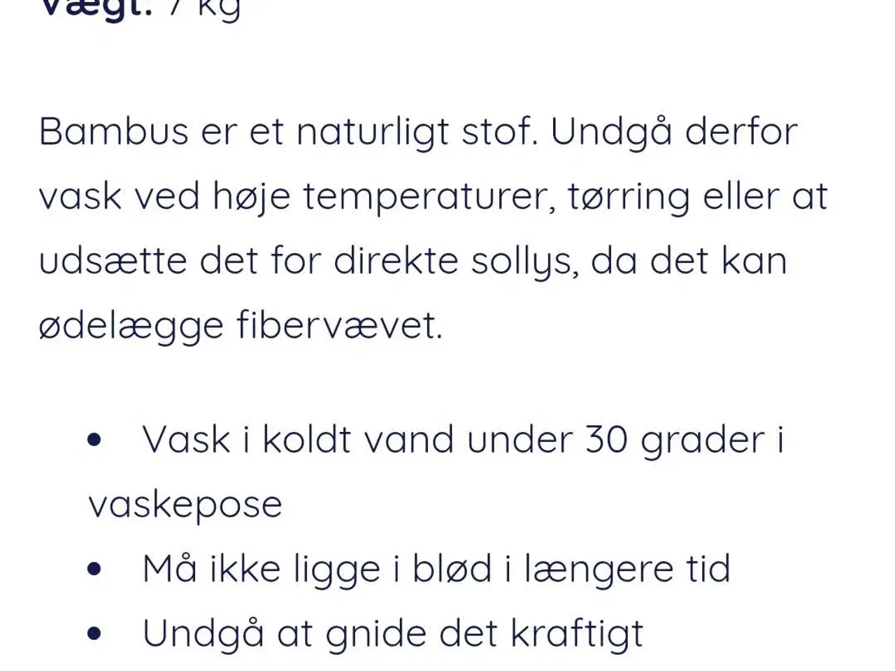 Billede 2 - Tyngdetæppe, 7kg, 180x100, grå