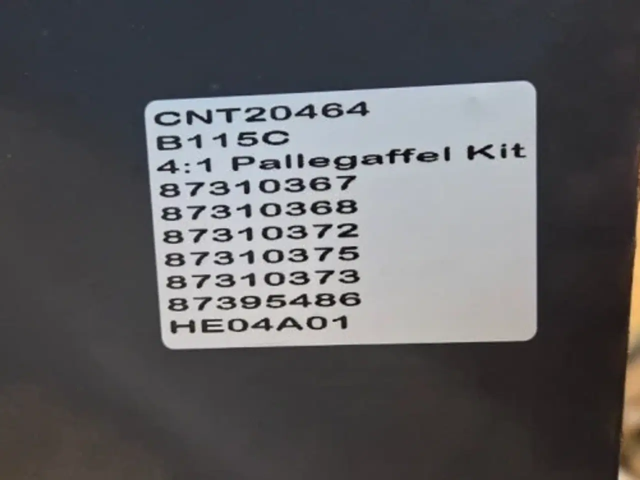 Billede 20 - New Holland B115C Pallegafler Kit 87310367