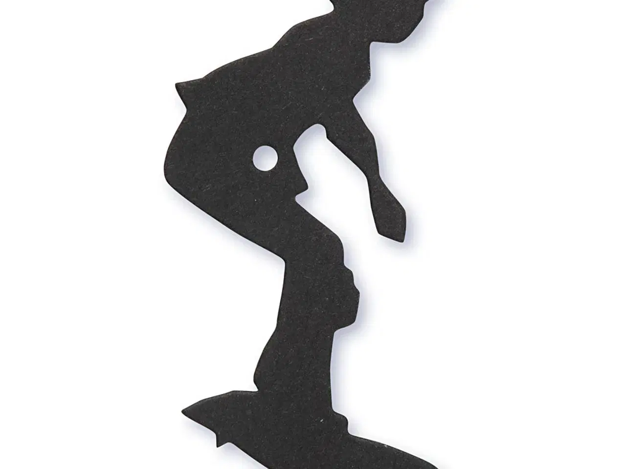 Billede 1 - Kartonmærkater til Skater - 10 stk. 56x67 mm, Sort