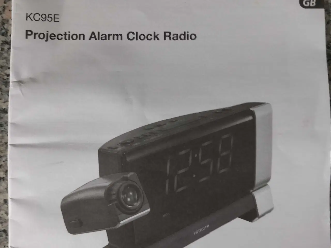 Billede 2 - Projektion alarm clockradio  Hitachi