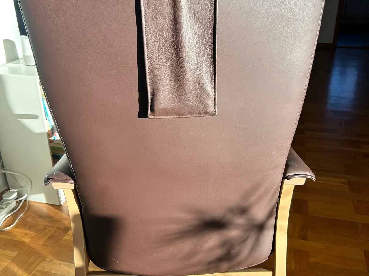 Billede 4 - Farstrup lænestol i brunt læder